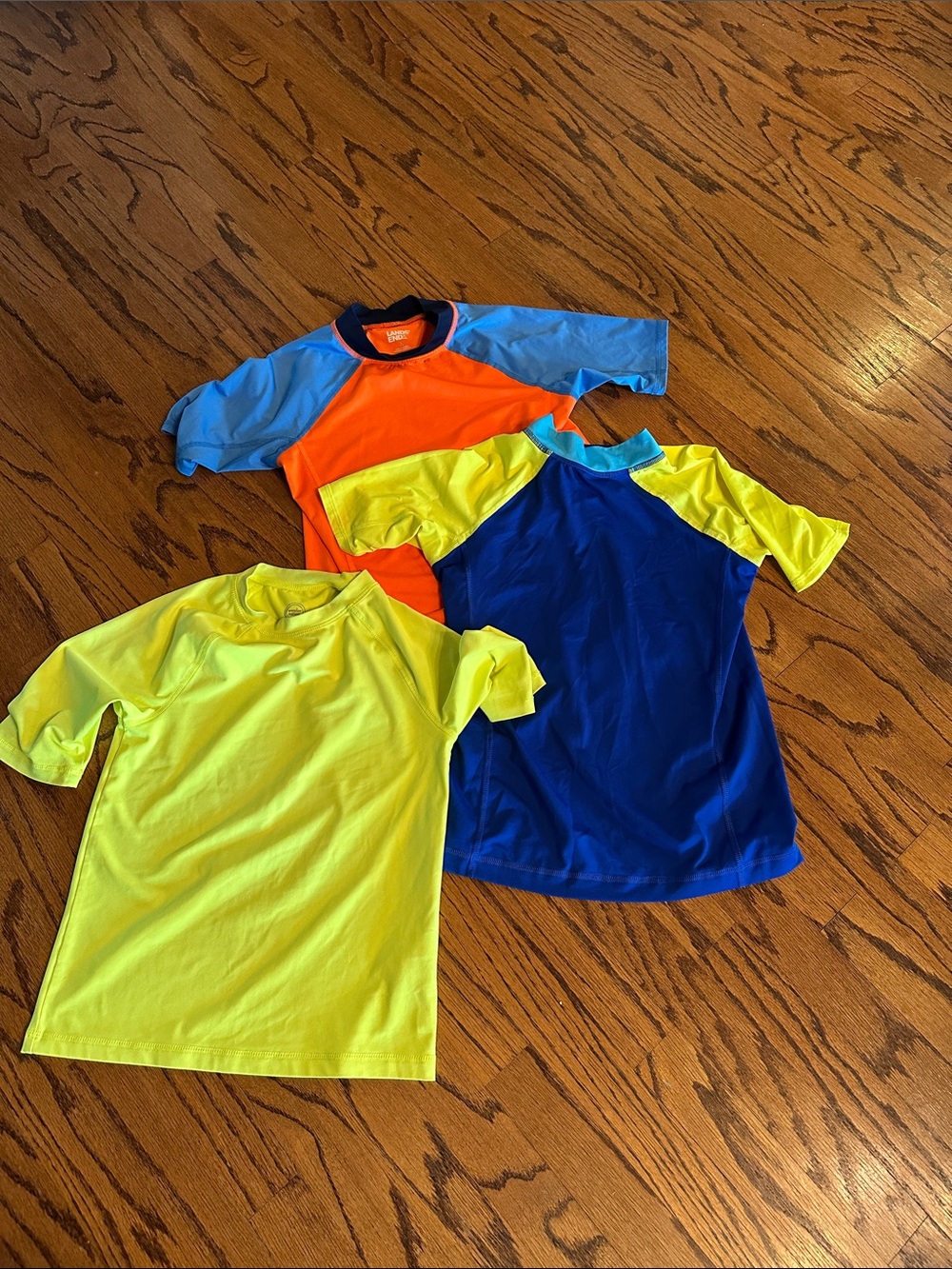 Boys neon swim rashguard bundle